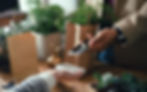 A person buying products with a digital payment.